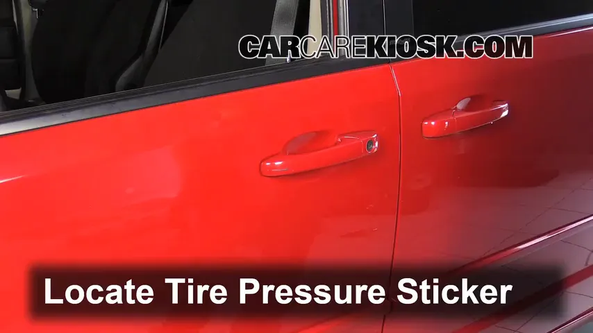 2013 Dodge Grand Caravan SXT 3.6L V6 Tires & Wheels Check Tire Pressure